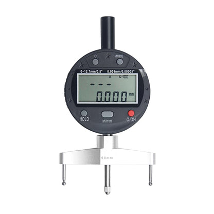 Digital Radius Gauge 3-in-1: Depth & Micrometer Tool | 0.5" Depth Measurement with 5 Interchangeable Jaws (10/20/30/60/100mm) | Radius Range 0.2"-27.5" (5-700mm) | Includes Zero Reference Plane