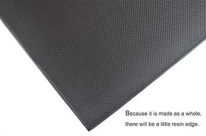 Carbon Fiber Plate Sheet 500mmx400mmx5.0mm Plain Matte Surface - size: 500x400x5.0 mm