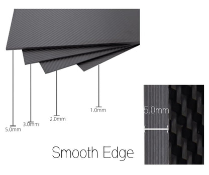 3K Carbon Fiber Sheet 300x400x1.0mm, Glossy Finish, Plain Weave Panel, Extra Thick Carbon Plate for CNC, Automotive, Aerospace, DIY, Waterproof Use (P-PW-L-3040-1) - color: Plain Weave Glossy Finish, size: 300×400×1.0mm