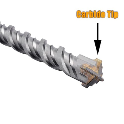 10 Pack 3/16" x 6.3" SDS Plus Rotary Hammer Bit, Concrete Drill Bits - size: 3/16 inch - 10 PACK