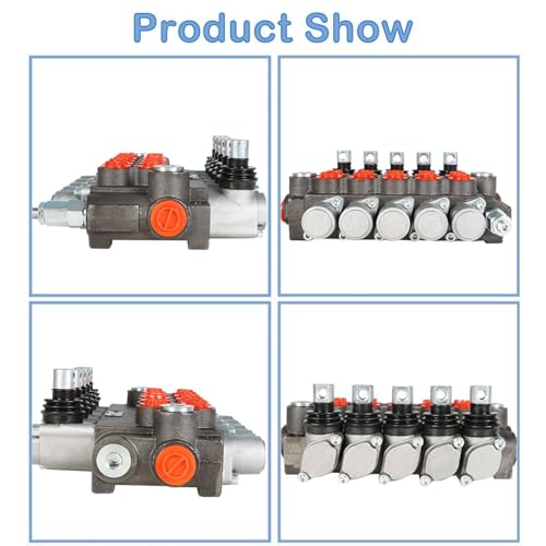 Hydraulic Control Valve, 5 Spool 13 GPM 3600 PSI SAE Ports, Double Acting Hydraulic Valve for Tractors Loaders Log Splitters
