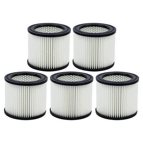 Small Cartridge Filter Replacement Part 90398 903-98 90399 Type AA Compatible with Shop Vac Wet/Dry Vacs 5 Pack - size: 5 Pack