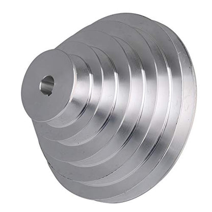 5 Stepped Pulley 14mm Bore | Aluminum Cone Pulley | 5mm Keywayed - size: 14MM BORE