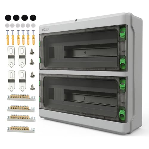 Circuit Breaker Box, IP66 Distribution Protection Box (HA-36 Way-H) - size: HA-36 - 15.8x15.3x5.1 INCH