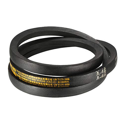 uxcell A46 Drive V-Belts 46" Inner Length 13mm Width 8mm Thick JIS Standard A-Section Rubber Drive Transmission Belt - size: 46"