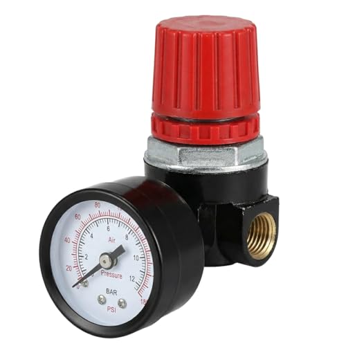 AB-9051114 Air Compressor Pressure Regulator Fits Bostitch Husky Hitachi & Craftsman - color: Pressure Regulator With Gauge