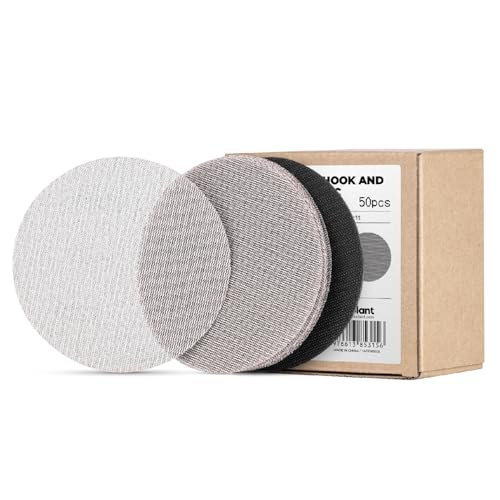 toolant Mesh Abrasive 5" Sanding Disc, 8 Hole, 220 Grit, 50Pcs - style: 5inch, 220 grit, 50pcs