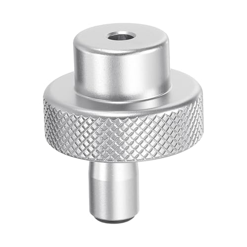 HARFINGTON Aluminum Alloy Handwheel 30mm OD 4mm Bore Lathe Hand Wheel with Rotate Handle Aluminum Milling Machine Handle with Wrench and 2pcs Screws for Milling Machine Lathe, Silver Tone - size: 30mm x 4mm