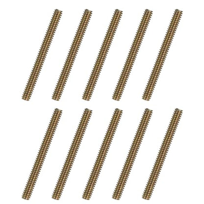 uxcell 40pcs Fully Threaded Rods 1/4 x 2-1/2" All Thread Studs Carbon Steel - size: 1/4 x 2-1/2 Inch