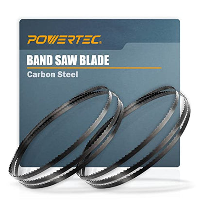 POWERTEC 80 Inch Bandsaw Blades, 3/8" x 24 TPI Band Saw Blades for Sears Craftsman 12" Band Saw for Woodworking, 2 Pack (13197-P2V) - style: 80 inch x 3/8" x 24 TPI (2PCs)