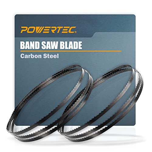 POWERTEC 80 Inch Bandsaw Blades, 3/8" x 4 TPI Band Saw Blades for Sears Craftsman 12" Band Saw for Woodworking, 2 Pack (13196-P2) - style: 80 inch x 3/8" x 4 TPI (2PCs)