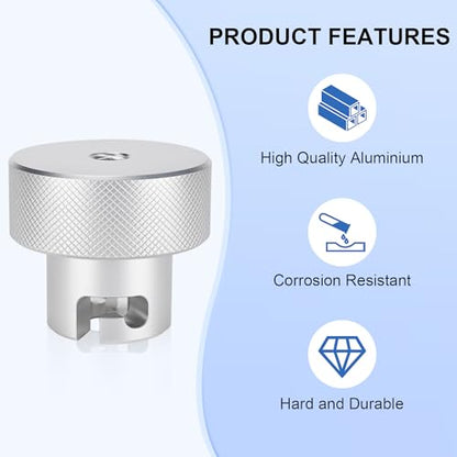 Suitable for Harbor Freight's Hydraulic Press Jack Valve Screws, 7/16'' Bottle Jack Valve Release Knob, Replaces Jack Handle Fitting, Made of 6061 Aluminium - size: 7/16''