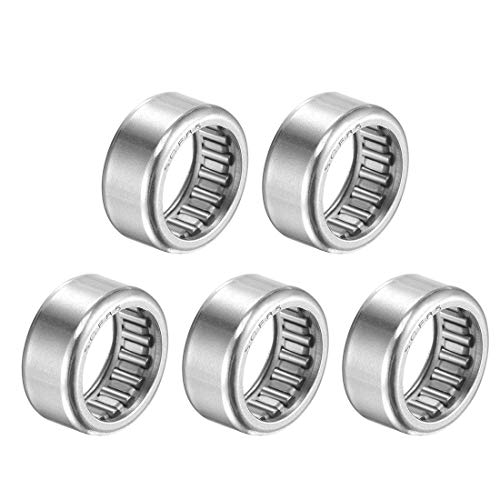 uxcell SCE85 Needle Roller Bearings 1/2-inch Bore 11/16-inch OD 5/16-inch Width Chrome Steel Open End 5pcs - size: 1/2x11/16x5/16"