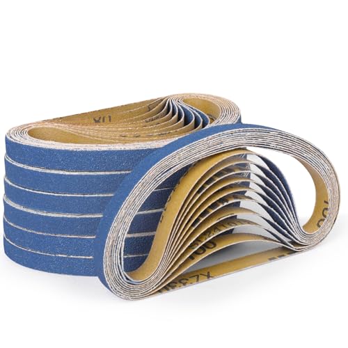 10-Piece Premium 1 x 30 Inch Zirconia Sanding Belts 120 Grit - color: 120 Grit, size: 1x30 Inch
