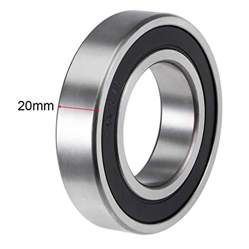 6210-2RS Deep Groove Ball Bearings Z2 50x90x20mm Double Sealed Carbon Steel 2pcs - size: 50mmx90mmx20mm