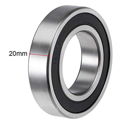 6210-2RS Deep Groove Ball Bearings Z2 50x90x20mm Double Sealed Carbon Steel 2pcs - size: 50mmx90mmx20mm
