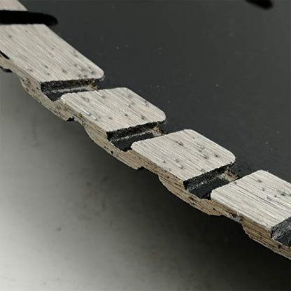 SHDIATOOL Diamond Turbo Blade Dia 9 Inch with Slant Protection Teeth Cutting Stone Granite Marble Concrete Brick with 5/8-11 Thread - size: 230mm(5/8-11 Thread)