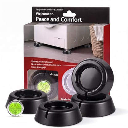 Anti Vibration Pads for Washing Machine, 4Pcs - color: Black, size: 4pcs