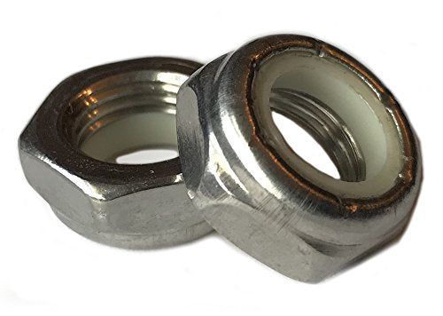 Stainless Steel Thin Jam Nylon Insert Lock Nuts 10-32 (pack of 50) Marine Bolt Supply - size: 10-32