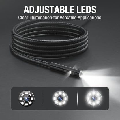 Teslong Triple Lens 16.5FT Borescope Camera for Automotive/Home/Wall/Pipe - size: 16.5FT