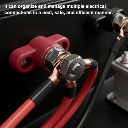 MECCANIXITY 2Pcs 120A Bus Bar Power Distribution Blocks 5/16" Black - color: Black, size: 5/16"