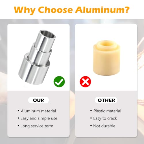 Aluminum Bench Grinder Reducing Bushing Arbor Adapter, 3/4" Thick, 3 Kits - style: 3/4" Thick-3 Piece