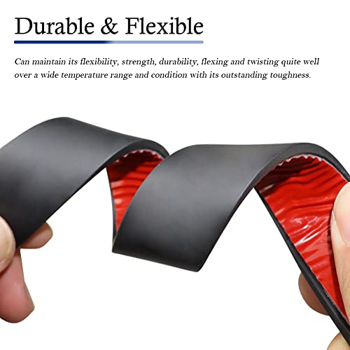 LSGCQ Neoprene Rubber Strips with Adhesive Backing Rubber Sheets - size: 1” Wide x 1/8" Thick x 40' Long