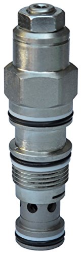 Keta Counter Balance Valve CBCH-LKN, Stainless Steel, 3-Port Check Relief Valve, 1/2" Inlet, 1.5" Outlet, 2000PSI Max Pressure, 16GPM Flow Rate, 10:1 Ratio, 25PSI Check, 2000PSI Preset