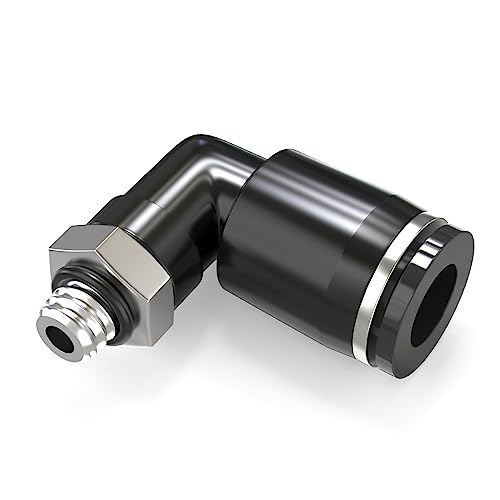 TAILONZ 4mm x M5 Push to Connect Elbow Fitting 10Pcs - size: 4mm OD M5