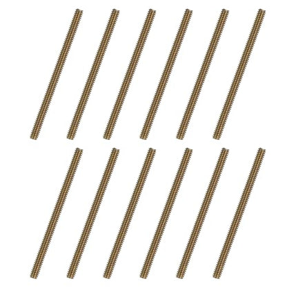 uxcell 12pcs Fully Threaded Rods 1/4x3-1/4 All Thread Studs Long Threaded Screw Carbon Steel for Furniture Garden Railing Mounting Assembly Fastening Frame Connection Colorful Zinc - size: 1/4x3-1/4"