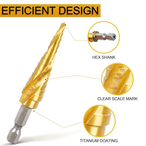 DWA1783IR StepBit Impact Ready Step Drill Bit for Metal