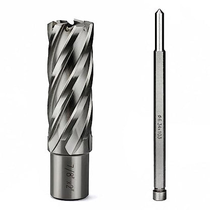Annular Cutter JESTUOUS 3/4 Inch Weldon Shank 7/8 Cut Dia 2 Cut Depth