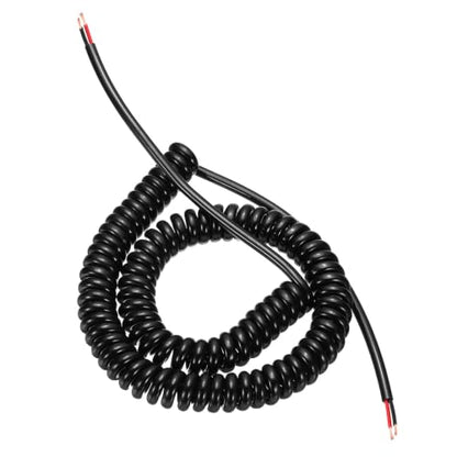 MECCANIXITY 10ft 14AWG Retractable Coiled Coil Cord 300V 105℃ 2 Conductor - size: 10ft x 14AWG, 2 Conductor