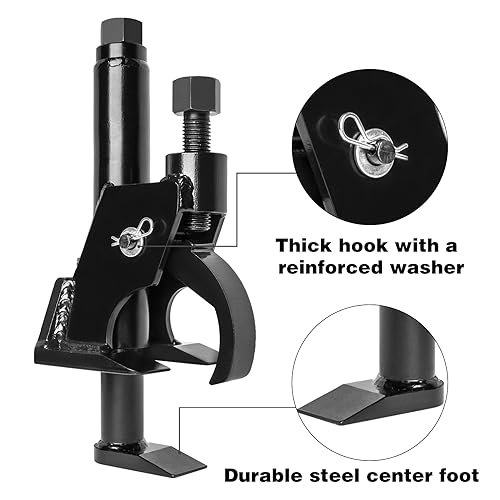 Manual Tire Bead Breaker, Adjustable Hammer Bead Buster Tires Changer Fit for 38 and 42 inches Tire Operation, ATV, Golf Cart, Tractors, Trucks, Heavy Duty (Black(Manual)) - color: Black(Manual)