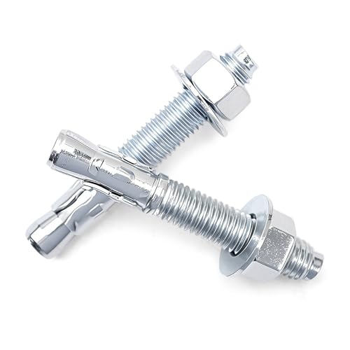 1/4" x 3" Wedge ANCHORPZ - Concrete Anchor Carbon Steel Wedge Anchor with Excellent Anti-Rust Performance 10PC - size: 1/4"x3"