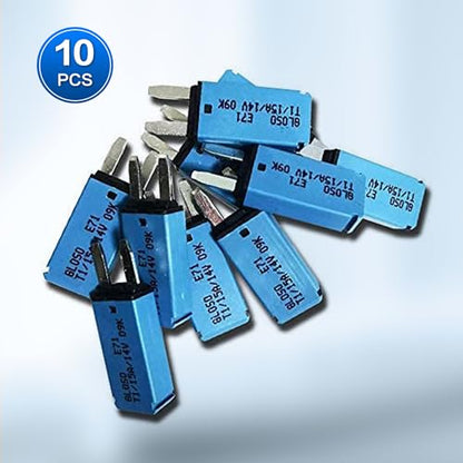 DC 10 PCS 15 Amp Auto-Reset ATM Mini Circuit Breaker （10A-30A） Blade Fuses Assortment Kit for Boat Marine RV Yacht Battery Trailer Bus Truck - style: 15A