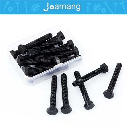 M6 x 16mm Hex Head Screw Bolt, Alloy Steel Grade 8.8, Black Oxide Finish, Full Thread, Hexagon Head Bolts, Quantity 25 - size: M6 x 16mm(25PCS)