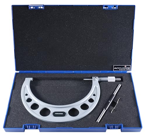 Accusize Outside Micrometer, 6-7in x 0.0001in, EG00-0007 - size: 6-7"