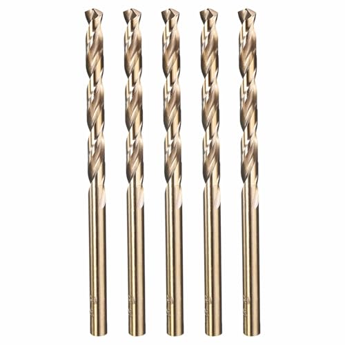 5pcs Drill Bit 3/16" Diameter 4.763mm M35 5% Cobalt HSS for Metal - size: 3/16" (4.763mm)