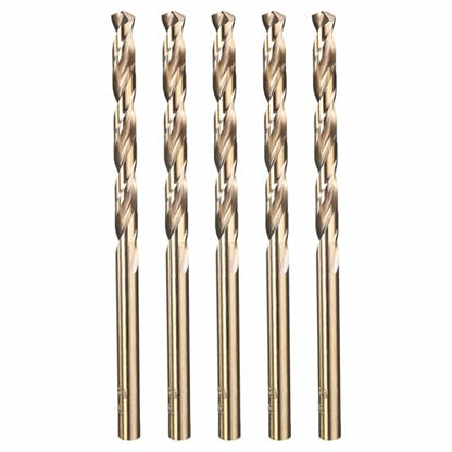 5pcs Drill Bit 3/16" Diameter 4.763mm M35 5% Cobalt HSS for Metal - size: 3/16" (4.763mm)