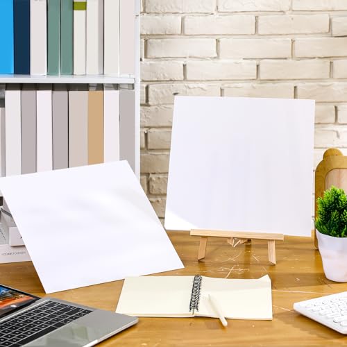 Outus 2 Pieces 1/16 Inch Thick White Acrylic Sheet 12 x 12 Inch - color: White