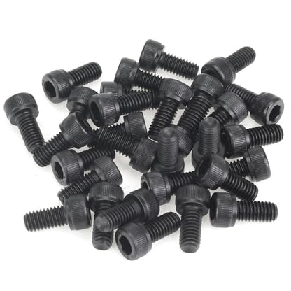 35 Pieces M6 x 12mm Socket Head Cap Screws, Thread Pitch 1.0mm, Sutemribor M6 Black Screws, 12.9 Grade Alloy Steel, Black Oxide Finish, Fully Threaded - size: M6 x 12mm, style: Socket Head