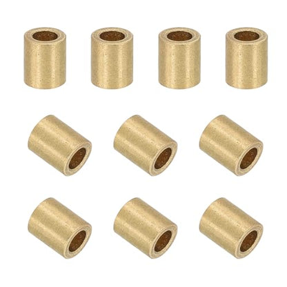 uxcell 50Pcs Sleeve Bearings, 3mm Bore x 5mm OD x 6mm Length, Self-Lubricating Sintered Bronze Bushings - size: 3mm Bore x 5mm OD x 6mm Length
