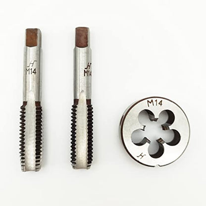 AtticZone M14 x 2.0 Metric Hand Thread Tap and Die Set, Right Hand - size: M14x2.0