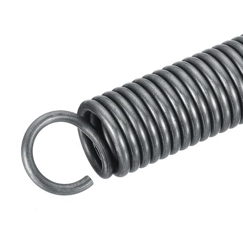uxcell Extension Spring - 2.5mm Wire Dia, 18mm OD, 180mm Free Length Spring Steel Small Dual Hook Tension Spring, 6Pcs - size: 180mm