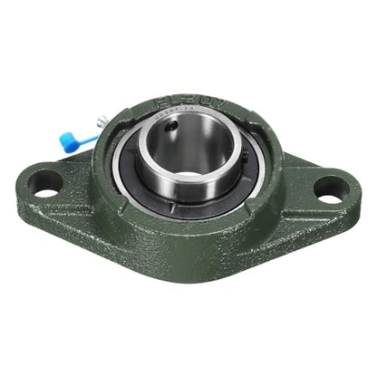 uxcell 2pcs UCFL207-23 Pillow Block Bearings 1-7/16 inch Bore Self Alignment, Solid Cast Iron Base Mounted Chrome Steel Bearings - size: UCFL207-23