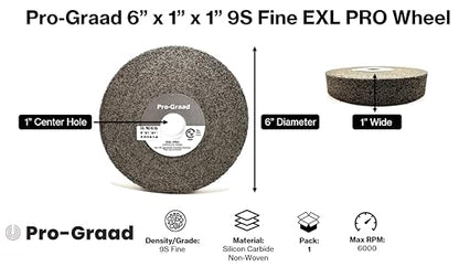 EXL PRO Deburring Wheel 6" x 1" x 1", 9S Fine, 94905 - style: 6" x 1" x 1" 9S Fine