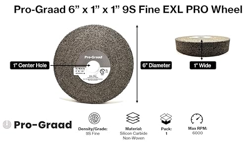 EXL PRO Deburring Wheel 6" x 1" x 1", 9S Fine, 94905 - style: 6" x 1" x 1" 9S Fine