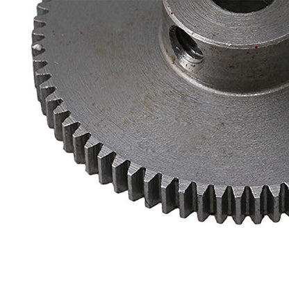 72 Teeth Steel Pinion Gear 6mm Shaft Hole 0.5 Module Spur Gear Small Size for DIY