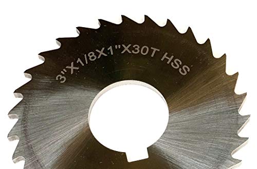 HHIP 5071-4208 1 X 1/8 X 3 High Speed Steel Plain Slitting Saw - size: 3" Dia x 1/8" Face x 1" Arbor